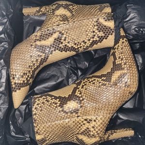Saint Laurent Python Booties 85MM heel